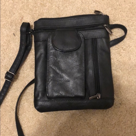 Black Leather Satchel - Picture 2 of 2